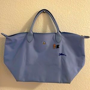 Longchamp LePilage light blue medium tote